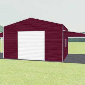 46x21 A-Frame Roof Step Down Barns view 2