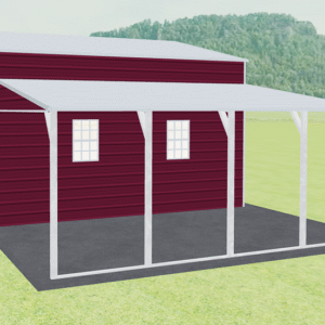 46x21 A-Frame Roof Step Down Barns view 4