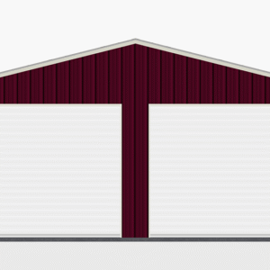 22x21 All Vertical Style Garage view 2