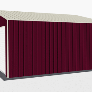 22x21 All Vertical Style Garage view 4