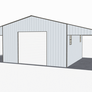 46x21 Vertical Roof Continuous Barns view 2