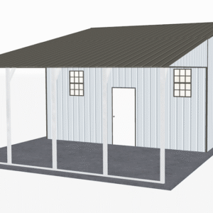 46x21 Vertical Roof Continuous Barns view 1