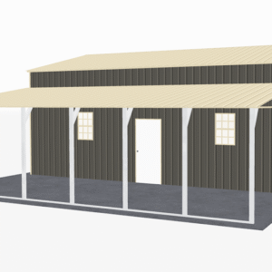 46x21 Vertical Roof Step Down Barns view 1