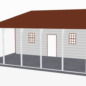 46x26 A-Frame Roof Continuous Barns view 1