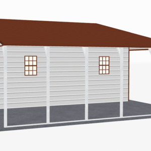46x26 A-Frame Roof Continuous Barns view 4