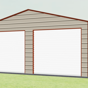22x26 A-Frame Roof Garage view 2