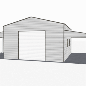 46x26 A-Frame Roof Step Down Barns view 2