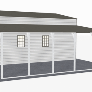 46x26 A-Frame Roof Step Down Barns view 4