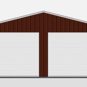 22x26 All Vertical Style Garage view 2
