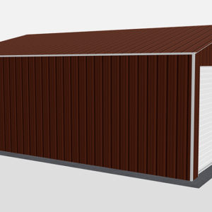 22x26 All Vertical Style Garage view 1