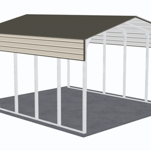 22x26 Vertical Roof RV Cover view 1