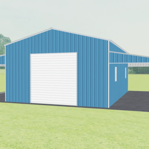 46x26 Vertical Roof Step Down Barns view 2