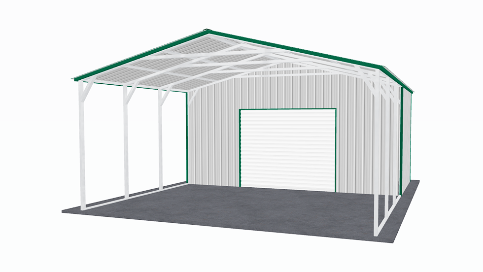 22x26 Vertical Roof Utility Carport