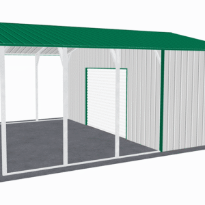 22x26 Vertical Roof Utility Carport view 4
