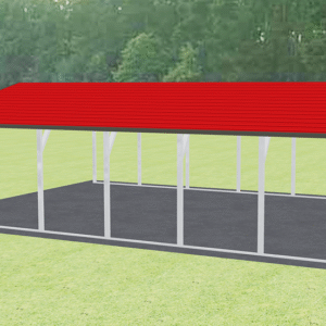 22x31 A-Frame Roof Carport view 1
