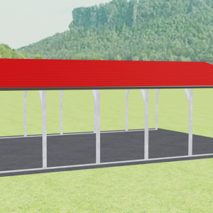 22x31 A-Frame Roof Carport view 4