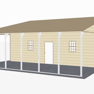 46x31 A-Frame Roof Continuous Barns view 1