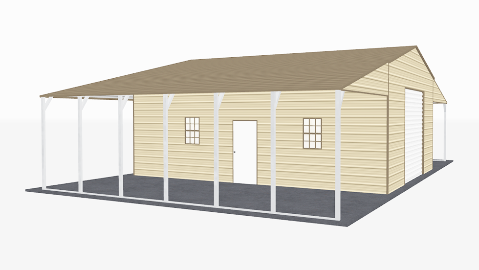 46x31 A-Frame Roof Continuous Barns