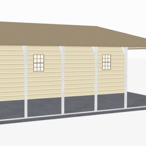 46x31 A-Frame Roof Continuous Barns view 4