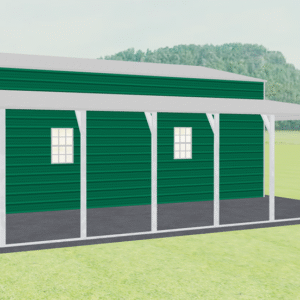 46x31 A-Frame Roof Step Down Barns view 4