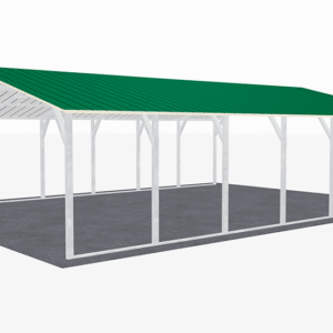22x31 Vertical Roof Carport view 4