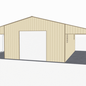 46x31 Vertical Roof Continuous Barns view 2