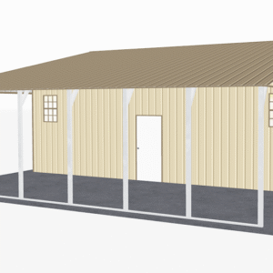 46x31 Vertical Roof Continuous Barns view 1