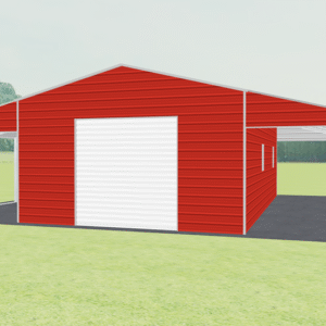 46x36 A-Frame Roof Continuous Barns view 2