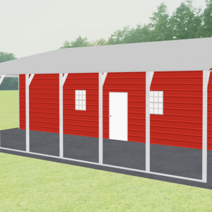 46x36 A-Frame Roof Continuous Barns view 1