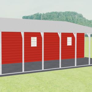 46x36 A-Frame Roof Continuous Barns view 4