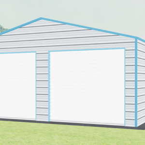 22x36 A-Frame Roof Garage view 2
