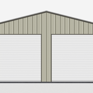22x36 All Vertical Style Garage view 2