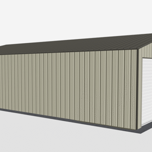 22x36 All Vertical Style Garage view 1