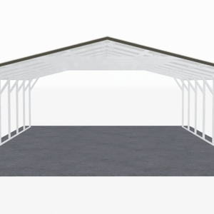 22x36 Vertical Roof Carport view 2