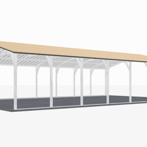 22x36 Vertical Roof Carport view 4