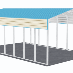 22x36 Vertical Roof RV Cover view 1