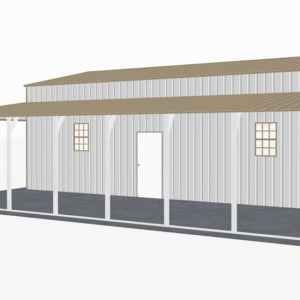 46x36 Vertical Roof Step Down Barns view 1