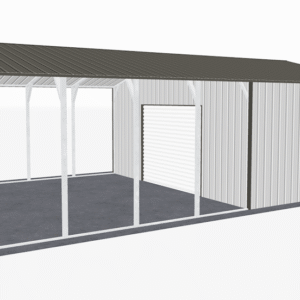 22x36 Vertical Roof Utility Carport view 4