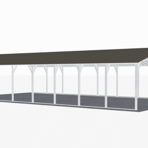 22x41 Vertical Roof Carport view 1