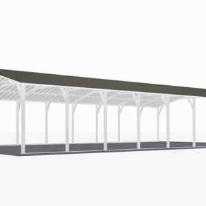 22x41 Vertical Roof Carport view 4