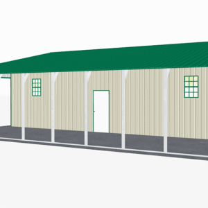 46x41 Vertical Roof Continuous Barns view 1