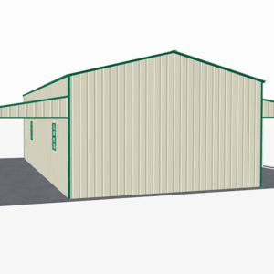 46x41 Vertical Roof Step Down Barns view 3