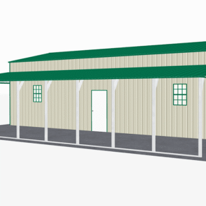 46x41 Vertical Roof Step Down Barns view 1
