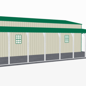 46x41 Vertical Roof Step Down Barns view 4