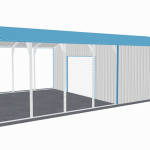 22x41 Vertical Roof Utility Carport view 4