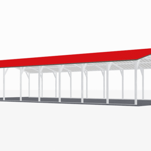 22x46 Vertical Roof Carport view 1