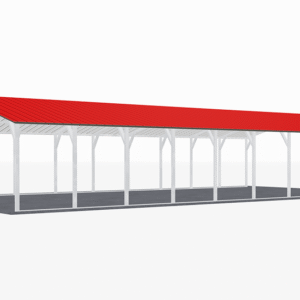 22x46 Vertical Roof Carport view 4