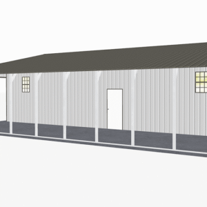 46x46 Vertical Roof Continuous Barns view 1