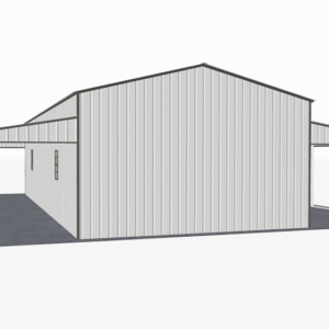 46x46 Vertical Roof Step Down Barns view 3