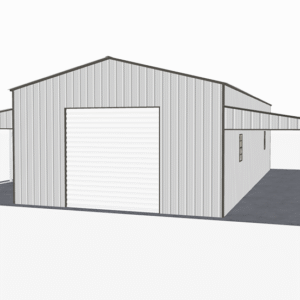 46x46 Vertical Roof Step Down Barns view 2